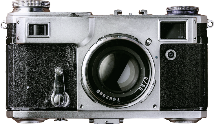 Vintage Film Camera Cutout
